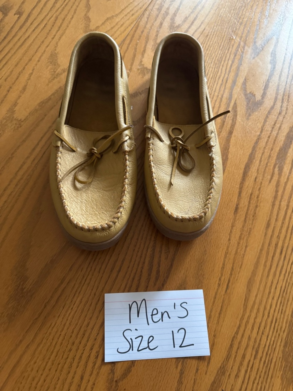 Classic Men’s Moccasin Loafers in Tan